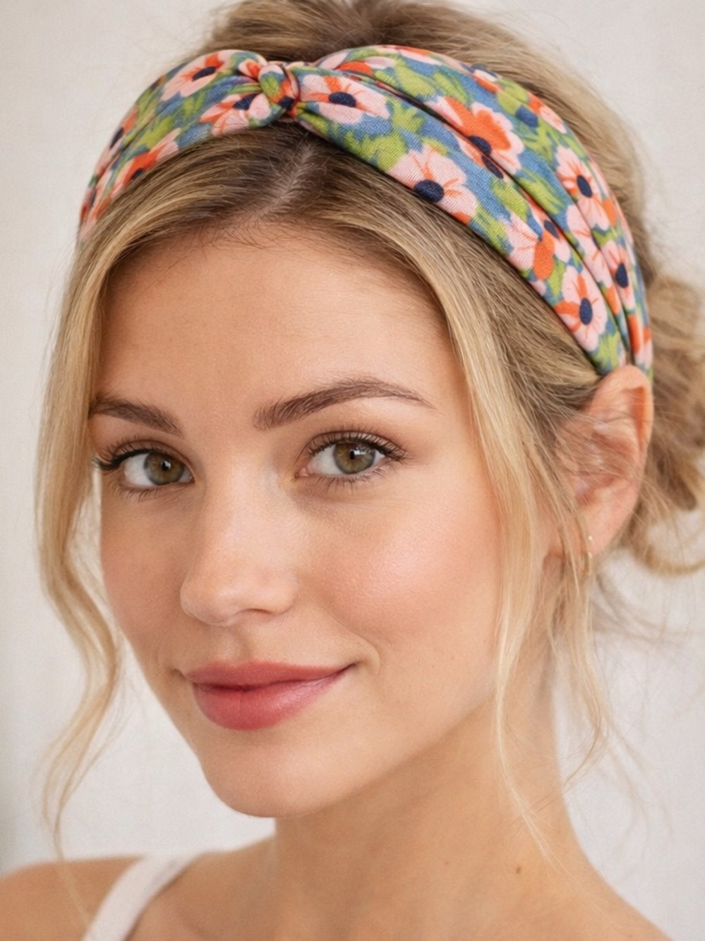 Floral Elastic Twist Headband NWT